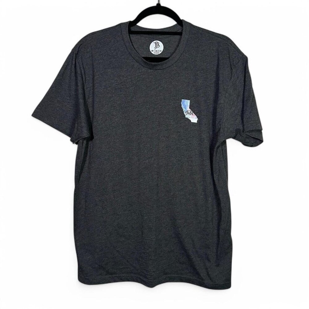 Branded Bills California Republic T-Shirt in Charcoal